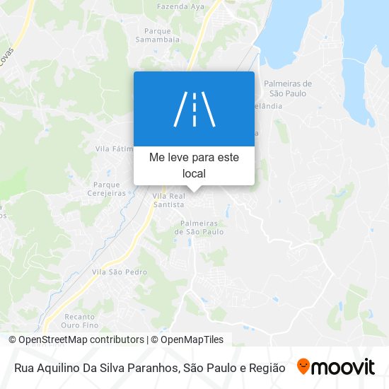 Rua Aquilino Da Silva Paranhos mapa