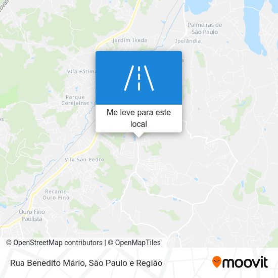 Rua Benedito Mário mapa