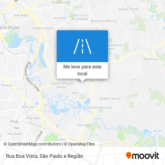 Rua Boa Vista mapa