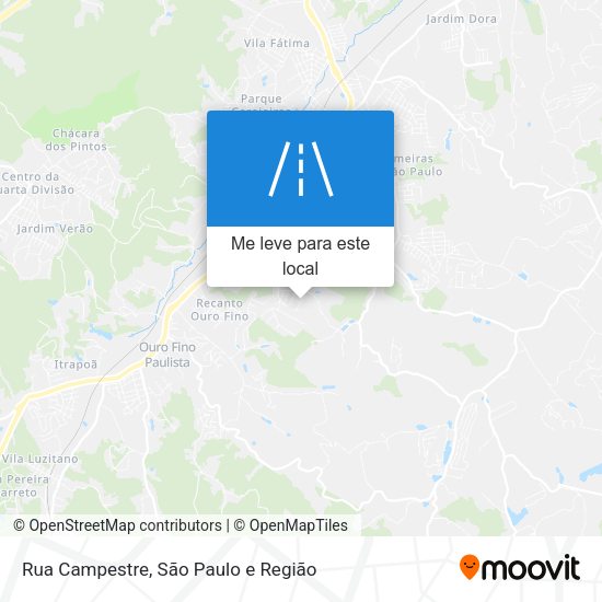 Rua Campestre mapa