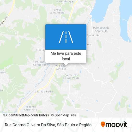 Rua Cosmo Oliveira Da Silva mapa