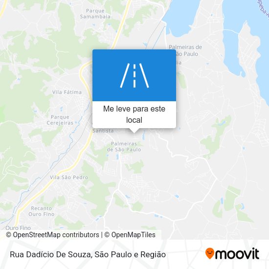 Rua Dadício De Souza mapa