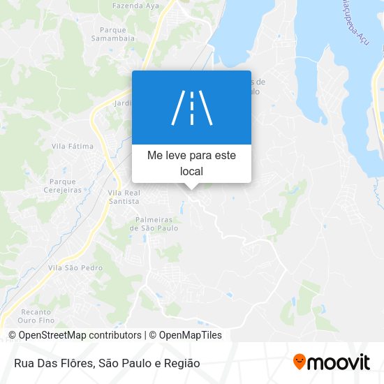 Rua Das Flôres mapa