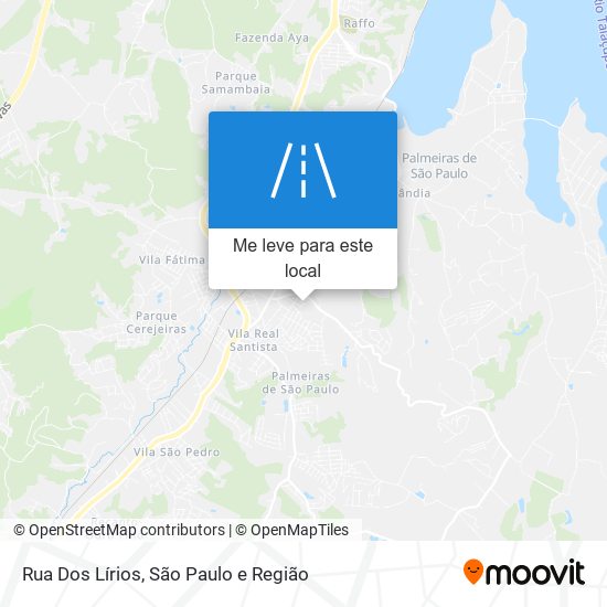 Rua Dos Lírios mapa