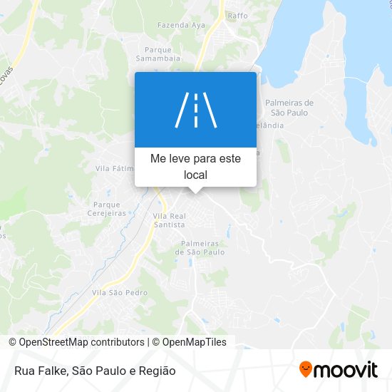 Rua Falke mapa