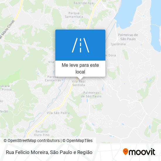 Rua Felício Moreira mapa