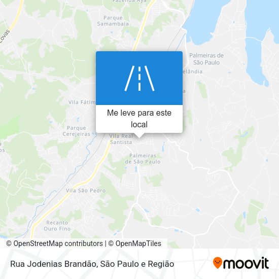 Rua Jodenias Brandão mapa