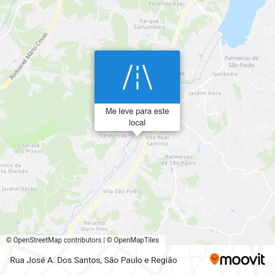Rua José A. Dos Santos mapa