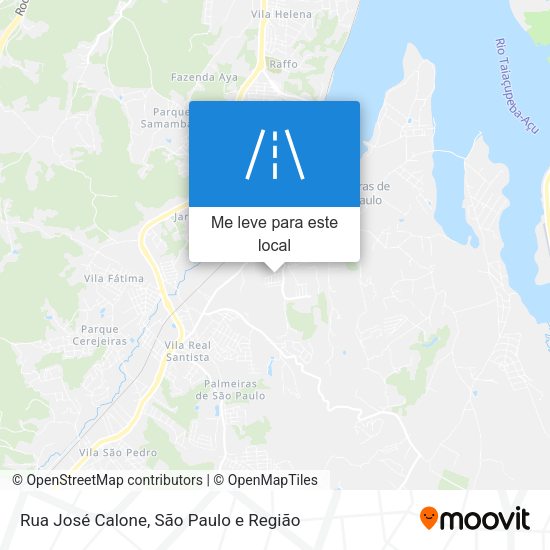 Rua José Calone mapa