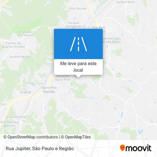 Rua Jupiter mapa