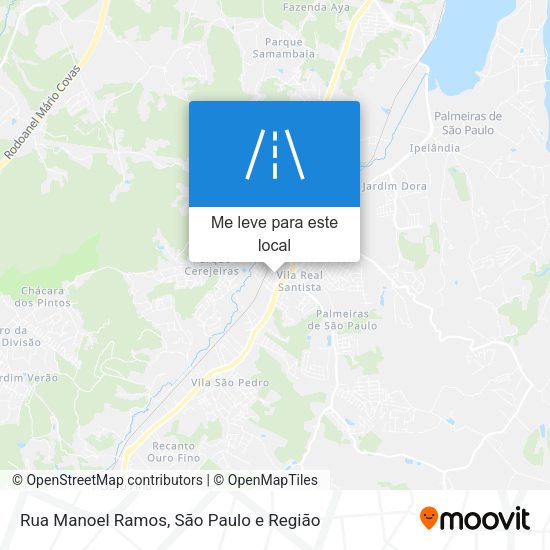 Rua Manoel Ramos mapa
