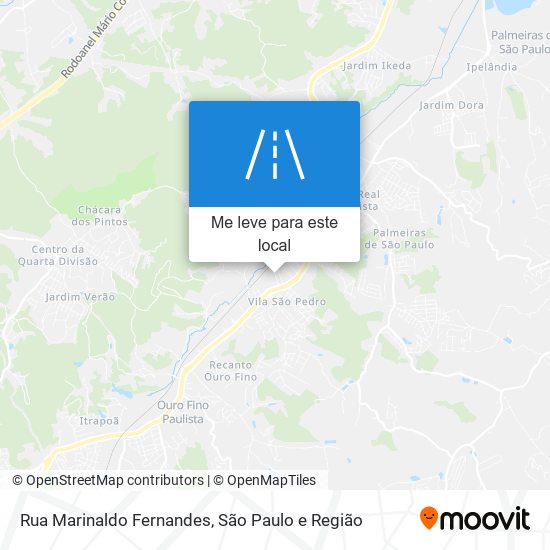 Rua Marinaldo Fernandes mapa