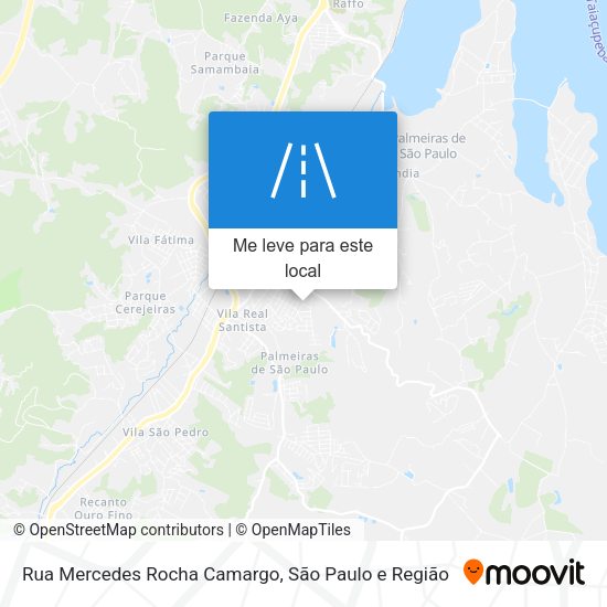 Rua Mercedes Rocha Camargo mapa