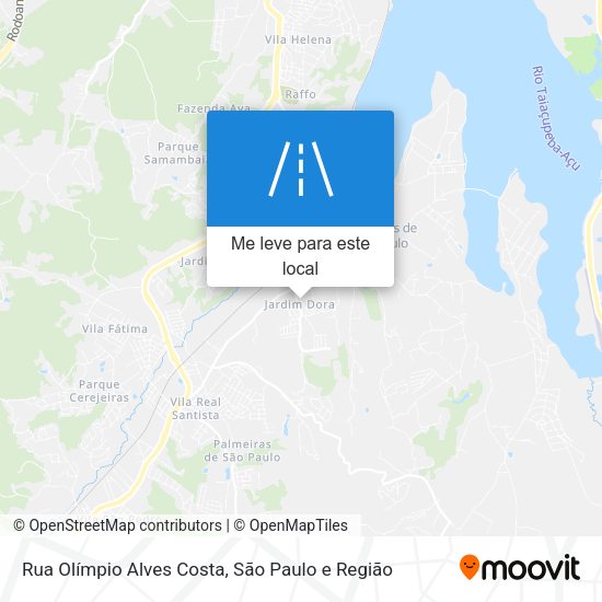Rua Olímpio Alves Costa mapa