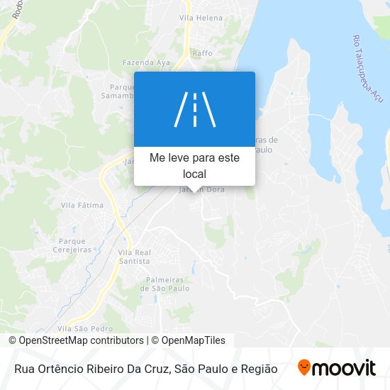 Rua Ortêncio Ribeiro Da Cruz mapa