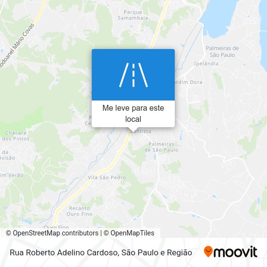 Rua Roberto Adelino Cardoso mapa