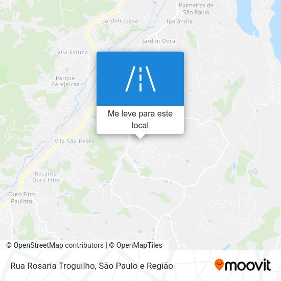 Rua Rosaria Troguilho mapa