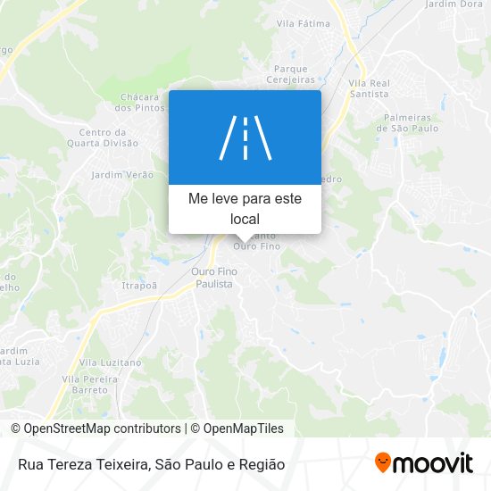 Rua Tereza Teixeira mapa
