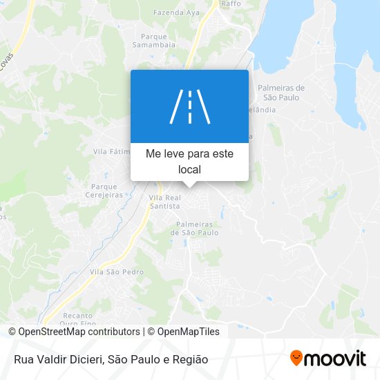 Rua Valdir Dicieri mapa
