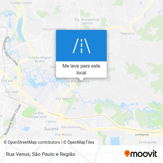 Rua Venus mapa