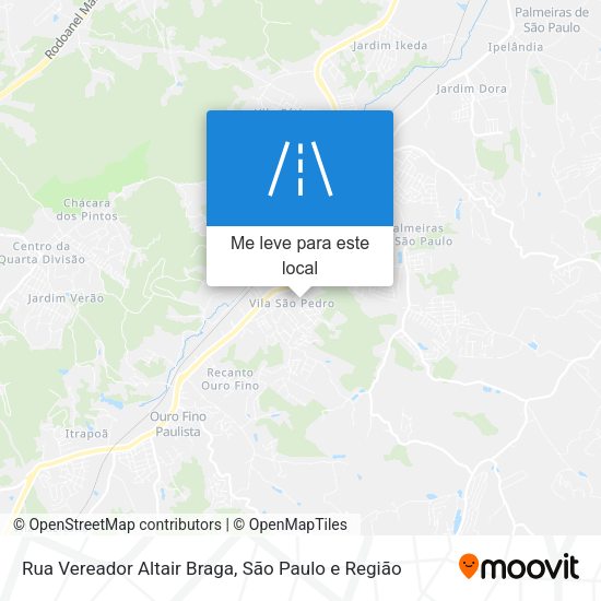 Rua Vereador Altair Braga mapa