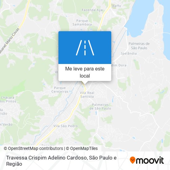 Travessa Crispim Adelino Cardoso mapa