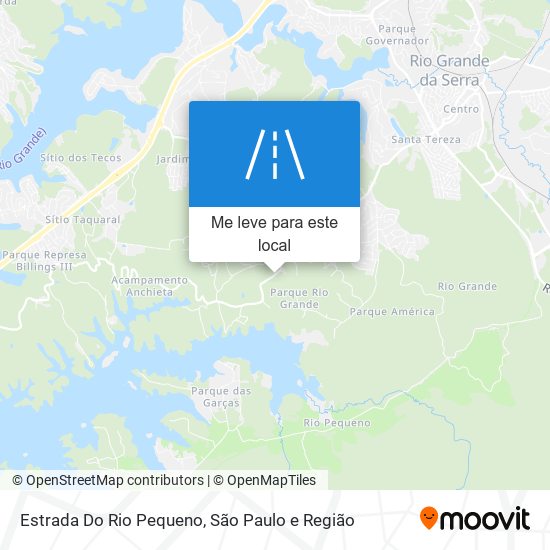 Estrada Do Rio Pequeno mapa