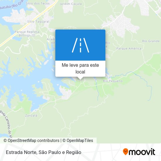 Estrada Norte mapa