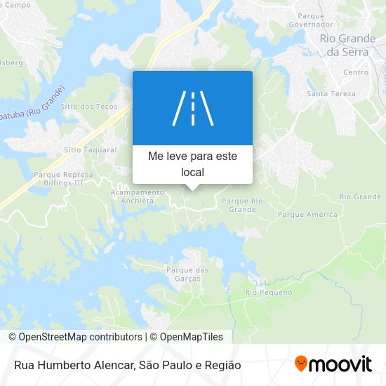 Rua Humberto Alencar mapa