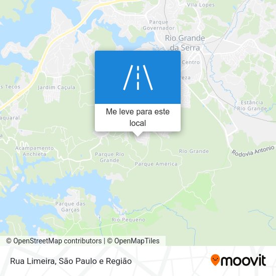 Rua Limeira mapa