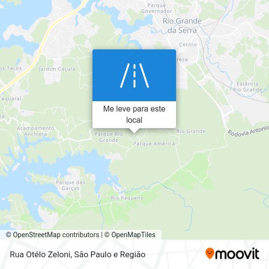 Rua Otélo Zeloni mapa