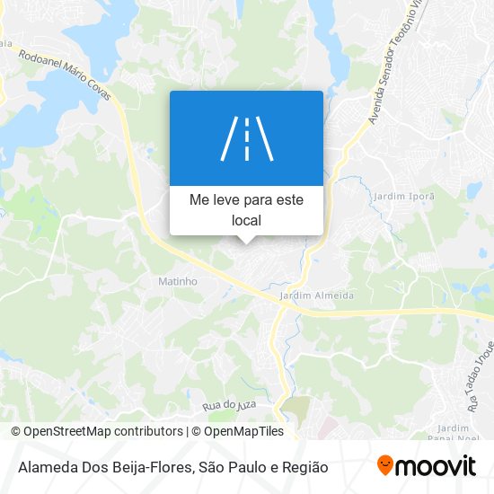 Alameda Dos Beija-Flores mapa