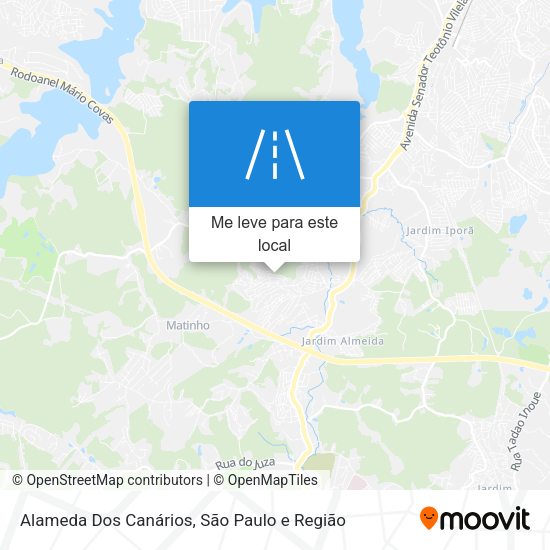 Alameda Dos Canários mapa