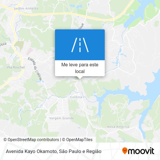 Avenida Kayo Okamoto mapa