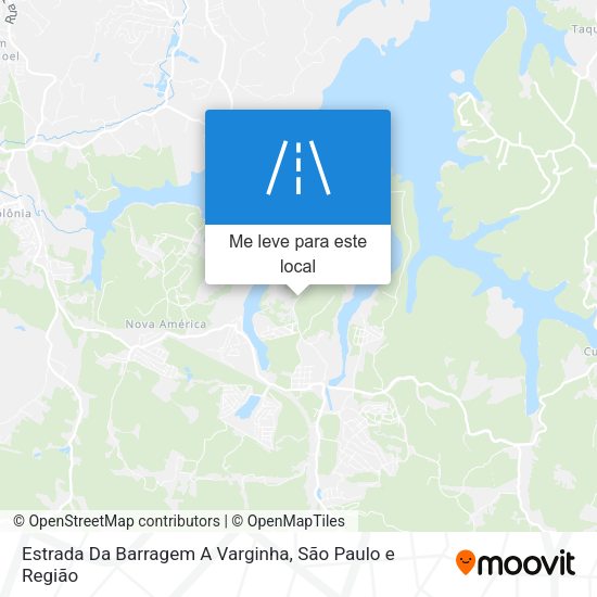 Estrada Da Barragem A Varginha mapa