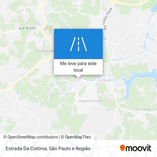 Estrada Da Colônia mapa