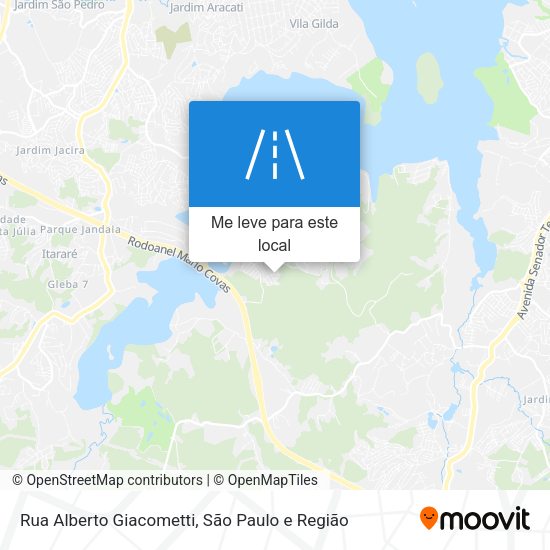 Rua Alberto Giacometti mapa