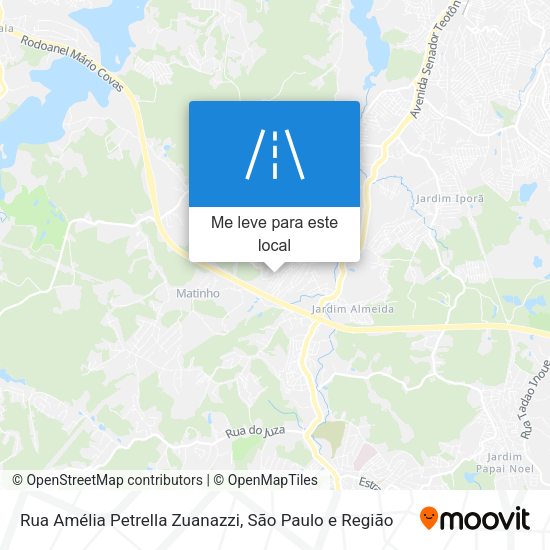 Rua Amélia Petrella Zuanazzi mapa