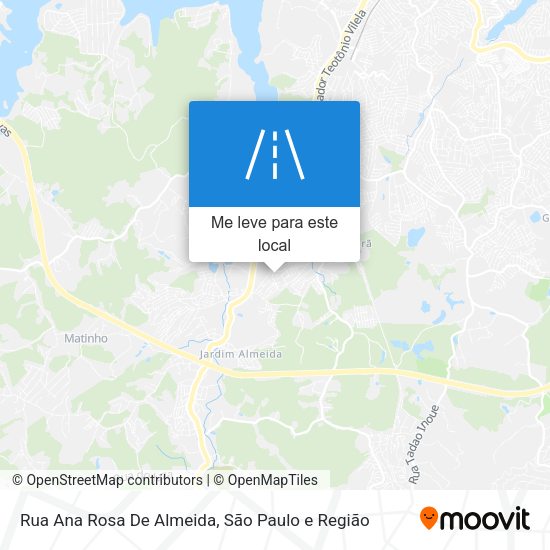 Rua Ana Rosa De Almeida mapa