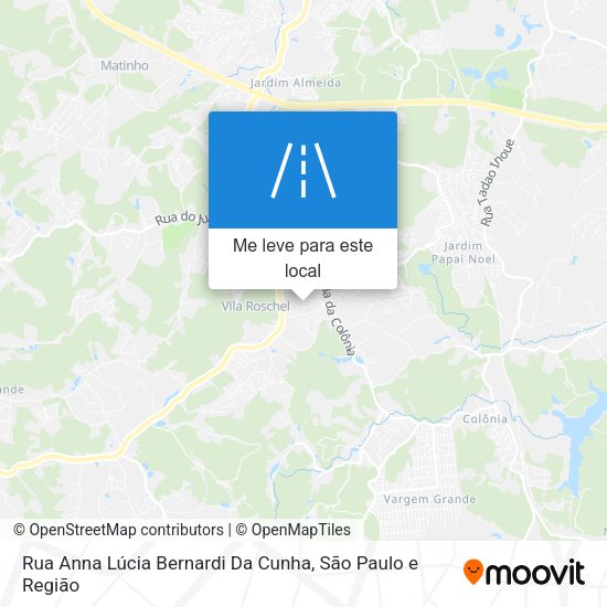 Rua Anna Lúcia Bernardi Da Cunha mapa