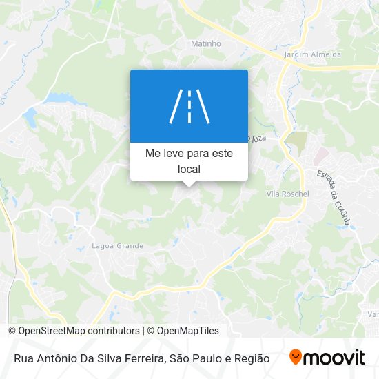 Rua Antônio Da Silva Ferreira mapa