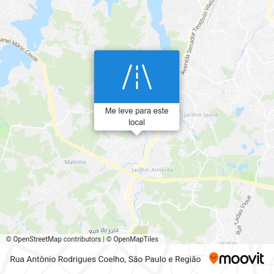 Rua Antônio Rodrigues Coelho mapa