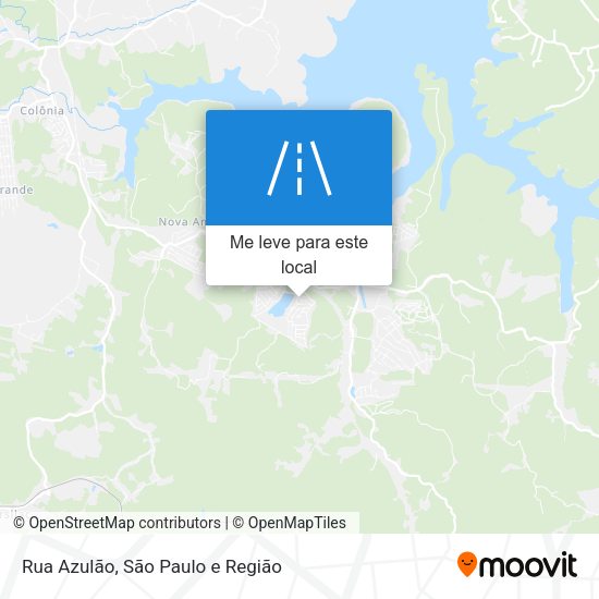 Rua Azulão mapa