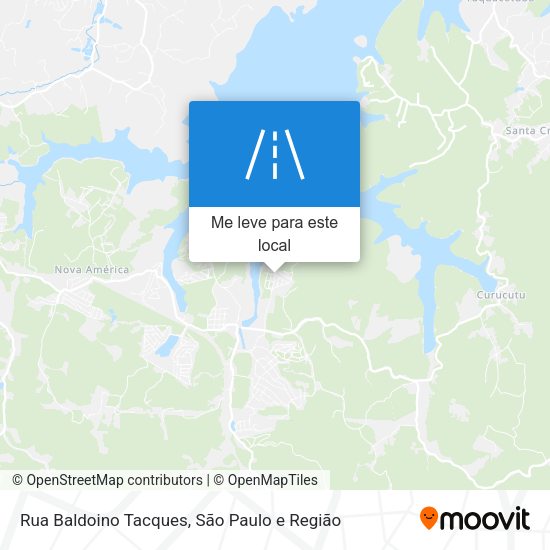 Rua Baldoino Tacques mapa
