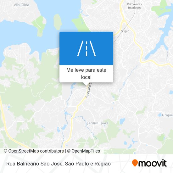 Rua Balneário São José mapa