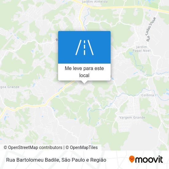 Rua Bartolomeu Badile mapa