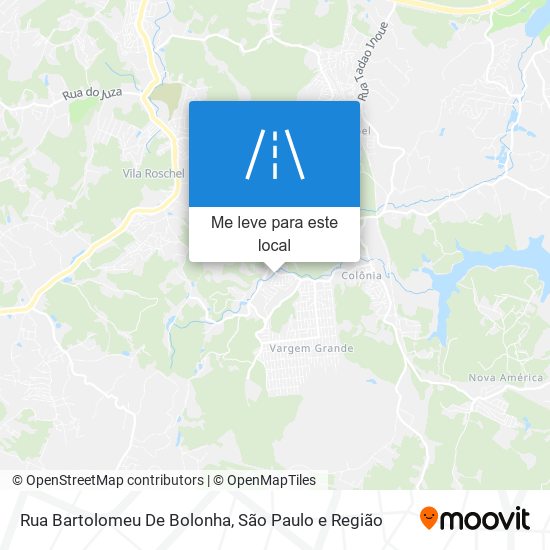 Rua Bartolomeu De Bolonha mapa
