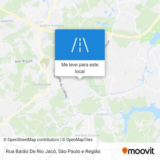 Rua Barão De Rio Jacó mapa