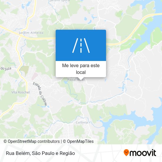 Rua Belém mapa