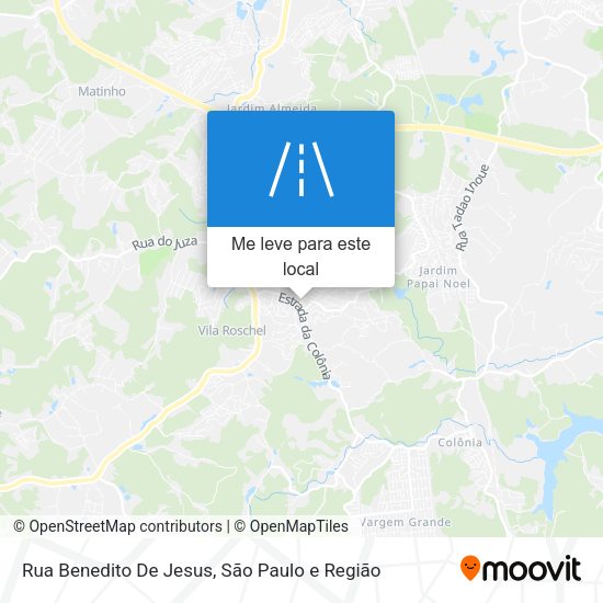 Rua Benedito De Jesus mapa